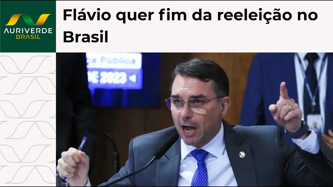 Flávio Bolsonaro propõe PEC que proíbe reeleição para o Executivo