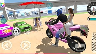 New Pink Bike For Parking - 3d Driving Class android game play || Car Game #gameplay #cargame screenshot 1