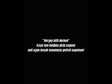herşey bitti derken...