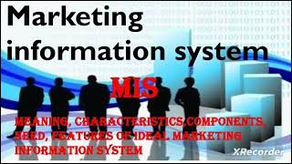 MARKET MARKETING INFORMATION SYSTEM IN MARKETING MANAGEMENT#marketingmanagment #mba #bba #mdunotes