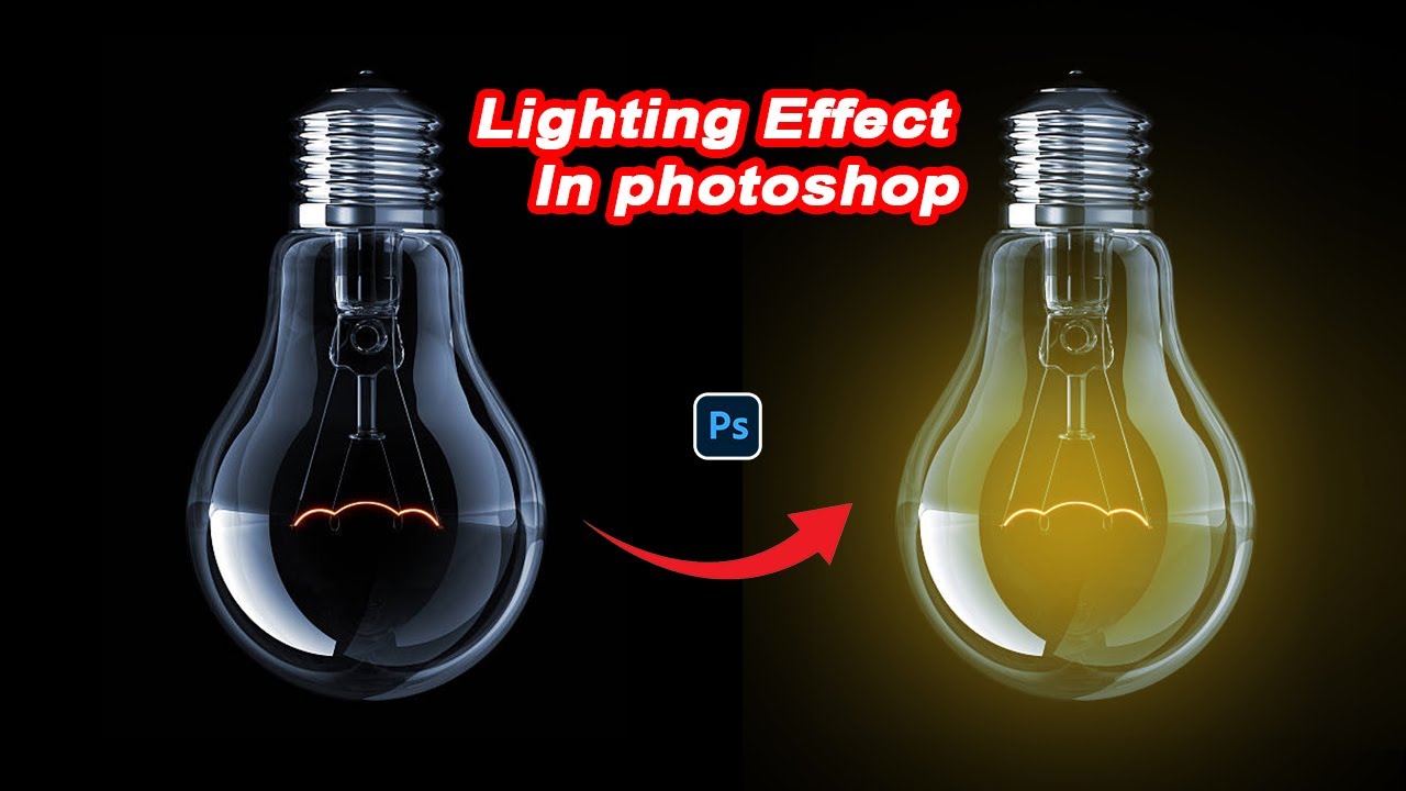 How to add light effect in photoshop | Adobe Photoshop Tutorial - YouTube