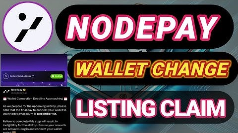 nodepay airdrop wallet change I nodepay airdrop claim I nodepay token withdrawal I nodepay airdrop
