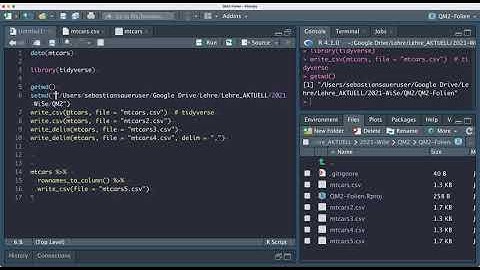 Tabelle (Dataframe) als CSV-Datei speichern
