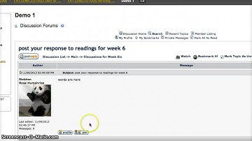 How to Post a Response in a Discussion Forum