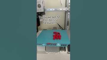 Printing a duck for every subscriber! #bambulab #3dprinting