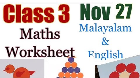 Class 3 Maths worksheet november 27|November 27| kite victers std 3 Maths class