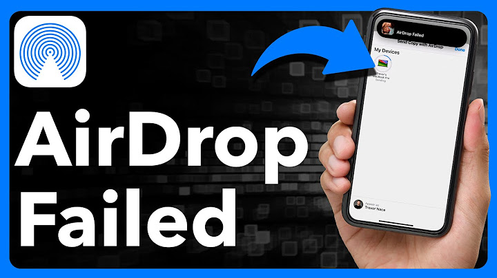 How To Fix AirDrop Failed