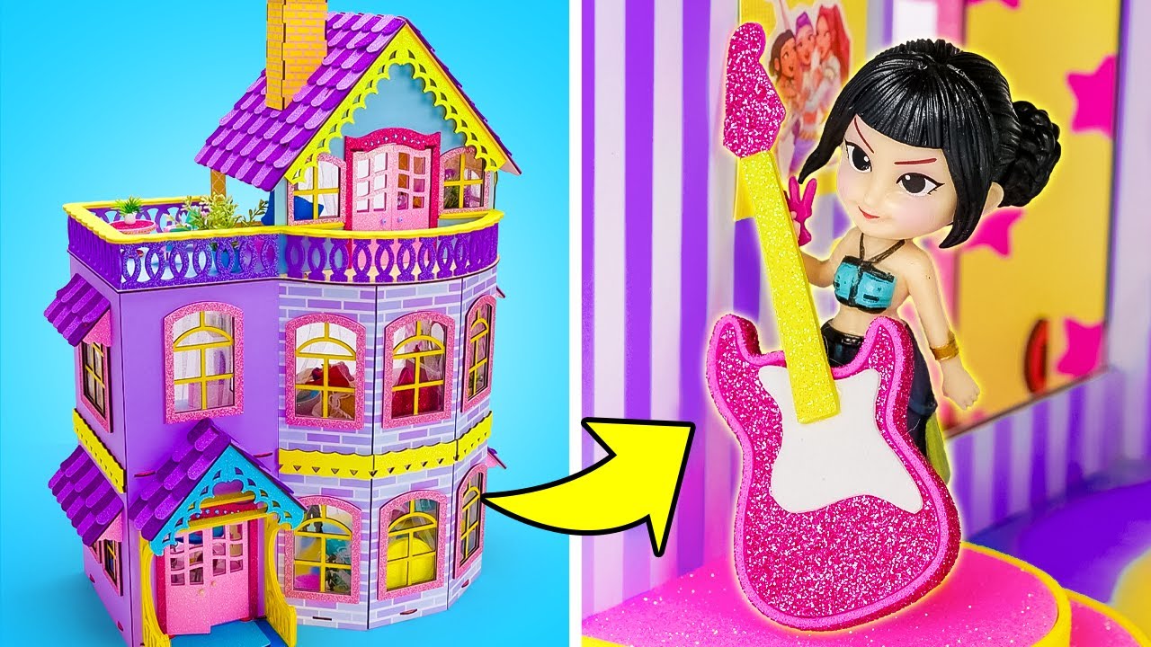 Самодельный трехэтажный особняк для Руми, Миры и Зои! 🏡💖