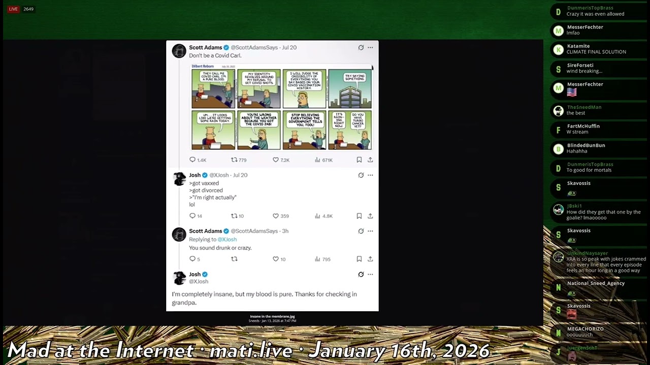 Null’s last interaction with Dilbert Creator Scott Adams - Mad At The Internet 