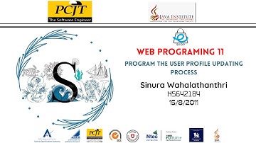 Web Project Task 11 || 1st Year || Semester 01 || Java Institute || Sinura Wahalathanthri