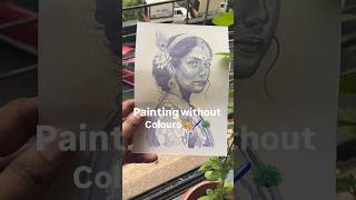 Radharani Painted ONLY With Pomegranate Juice — No Paint | 11s #Shorts #radha