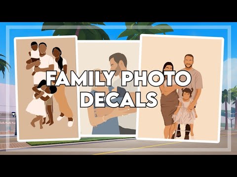 ✩ FAMILY PHOTO Themed Decal Codes | Roblox Video ✩