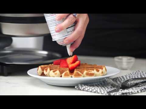 Cuisinart Waffle Maker, Round Flip Belgian, Stainless steel