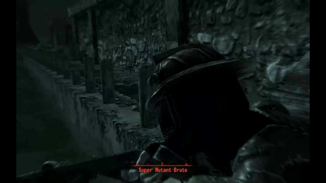 Fallout 3 - Super Mutant Brute killed by BB Gun