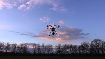 1st 16 motor Kopter with Mikrokopter (MK) Autopilot and DJI Ronin