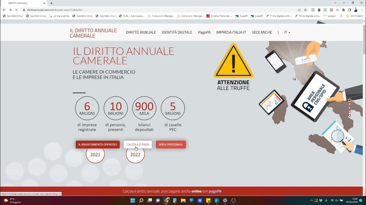 Calcolo diritto Camerale 2022 YouTube