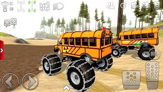 Extreme Dirt School Bus Off-Road in Mud - Offroad Outlaws suv game best Android Gameplay