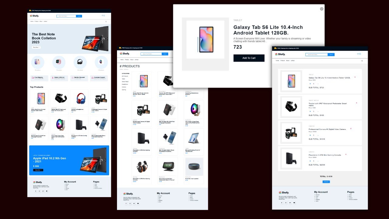 Create a E-commerce website using React JS part 4 | complete ecommerce ...