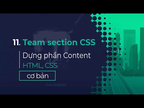 11. Team section CSS