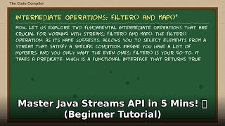 Master Java Streams API in 5 Mins! 🚀 Beginner Java Tutorial & Examples