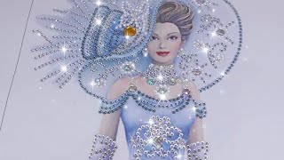 ALL CRYSTAL DIAMOND ART ( 1930 BEAUTIFUL CLASSY LADY DRESS TO IMPRESS )