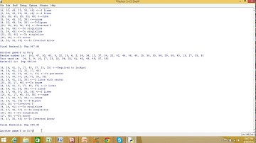 E-Bingo Using Python Programming (w/out Graphics)