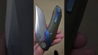 Нож Mахасе Goliath 2.0 Bowie после анодирования титана