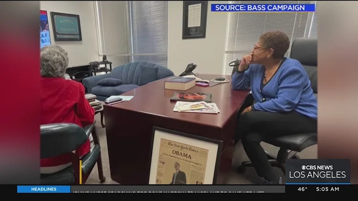 CBS News projects: Rep. Karen Bass defeats billion...