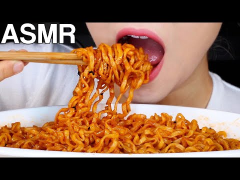ASMR Teumsae Bokkeum-<strong>myeon</strong> SPICY🔥 Noodles 틈새볶음면 챌린지 먹방 Challenge Mukbang Eating Sounds
