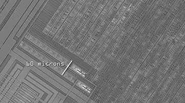 Zoom into an older Microchip.