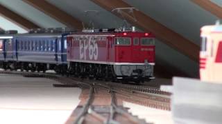 EF65 1019 レインボー(OJゲージ鉄道模型)