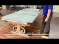 8FT Eiffel Slate Pool Table With Dining Top Installation 🎱