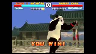 Win pose de Panda dans Tekken 3