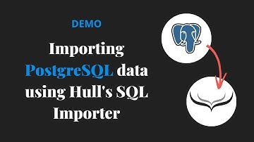 Importing PostgreSQL Data (SQL Importer + Segmentation Demo)