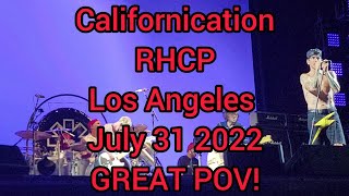 Californication Red Hot Chili Peppers Sofi Stadium Los Angeles July 27 2022