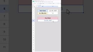 The EDATE Function in Google Sheets