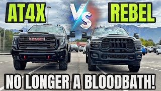 2025 RAM 2500 Rebel VS GMC Sierra 2500 AT4X: GM Fanboys No Longer Have This Advantage!