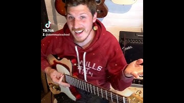 Quick beginners tip on Barre chords. #shorts