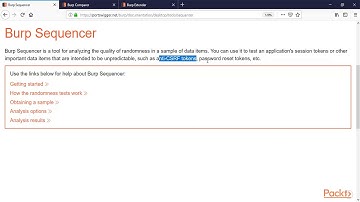 Burp Suite Recipes:  About Sequencer, Comparer, and Extender Modules | packtpub.com