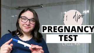 Live Pregnancy test at 11 dpo || Faint line on the Clearblue beyond 5 minutes || TTC Baby 3 Cycle 26
