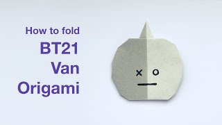 How to fold BT21 Van origami