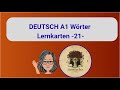 DEUTSCH A1 Wörter Lernkarten 21