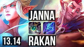 JANNA & Xayah vs RAKAN & Ziggs (SUP) | Rank 3 Janna, 1/0/8, 1.5M mastery | EUW Challenger | 13.14