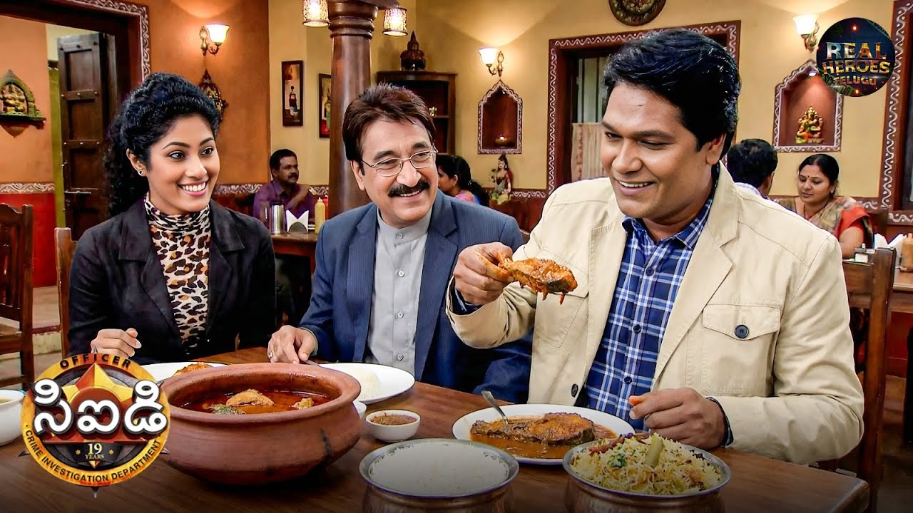 అభిజీత్ దయ మరియు సాలుంఖేలను చేప పులుసు తినిపించడానికి తీసుకెళ్లినప్పుడు | Best Of CID Telugu