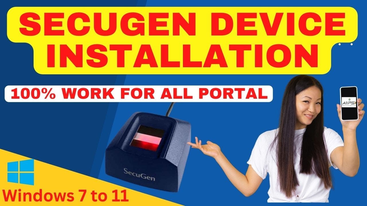 How To Install Secugen Biometric Device In Windows 10 II Secugen Device