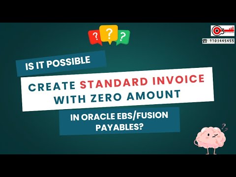 Is it Possible Create Standard invoice with Zero Amount in Oracle EBS ...
