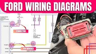 Read & Analyze FORD Wiring Diagram | Component Location, Connector, Pins, Wire Color & More screenshot 4