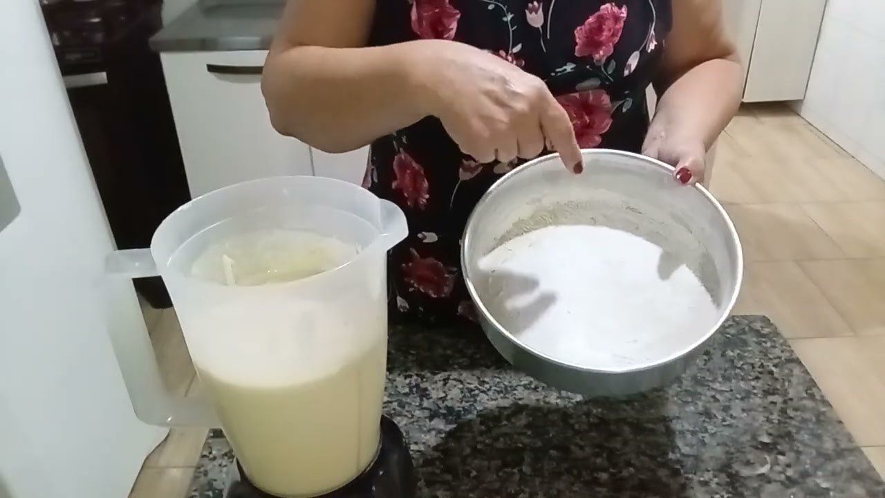 Bolo de milho verde  com farinha de arroz 