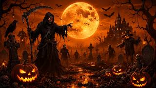 Haunted Cemetery 🌕 Dark Halloween Ambience with Grim Reaper, Ghosts & Spooky Night Sounds screenshot 5