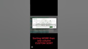 Custom Sorting in Excel: Sort Multiple Columns Like a Pro! 🔥